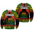 Samoa Rugby Sweatshirt Teuila Torch Ginger Gradient Style LT14 Unisex Black - Polynesian Pride