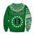 (Custom Text and Number) Cook Islands Tatau Sweatshirt Symbolize Passion Stars Version Green LT13 - Polynesian Pride