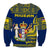 Niue Sweatshirt Hiapo Mix Polynesian Happy Constitution Day LT14 - Polynesian Pride