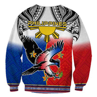 Philippines Sweatshirt Polynesian Filipino Pattern With Eagle LT14 - Polynesian Pride