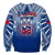 Samoa Rugby Sweatshirt Toa Samoa Polynesian Pacific Navy Version LT14 - Polynesian Pride