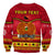 (Custom Personalised) Papua New Guinea Christmas Sweatshirt Bird Of Paradise Bikpela Hamamas Blong Dispela Krismas LT14 - Polynesian Pride
