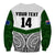 (Custom Text And Number) New Zealand Silver Fern Rugby Sweatshirt Maori Pacific LT14 - Polynesian Pride