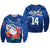 (Custom Text And Number) Samoa Rugby Sweatshirt Manu Samoa Polynesian Hibiscus Blue Style LT14 Unisex Blue - Polynesian Pride