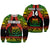 (Custom Text And Number) Samoa Rugby Sweatshirt Teuila Torch Ginger Gradient Style LT14 Unisex Black - Polynesian Pride