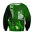 (Custom Personalised) New Caledonia Sweatshirt Nautilus Green Polynesian Hibiscus LT13 - Polynesian Pride