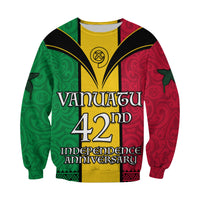 (Custom Text and Number) Vanuatu 1980 Sweatshirt Vanuatuan Independence Day LT13 - Polynesian Pride