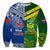 (Custom Personalised) Samoa Rugby and Australia Rugby Sweatshirt Toa Samoa Mix Kangaroos Pacific LT14 - Polynesian Pride