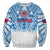 Samoa Rugby Sweatshirt Toa Samoa Polynesian Pacific White Version LT14 Unisex White - Polynesian Pride