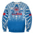 (Custom Text And Number) Samoa Rugby Sweatshirt Personalise Toa Samoa Polynesian Pacific Blue Version LT14 - Polynesian Pride