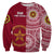 (Custom Personalised) Tonga Eua High School Sweatshirt Tongan Ngatu Pattern LT14 - Polynesian Pride