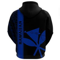 Kanaka Map King Blue Hoodie Edgar Style - Polynesian Pride