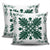 Hawaiian Quilt Maui Plant And Hibiscus Pattern Pillow Covers - Sacramento White - AH - Polynesian Pride