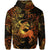 Custom Sagittarius Zodiac Polynesian Zip Hoodie Unique Style Gold LT8 - Polynesian Pride