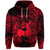 Custom Sagittarius Zodiac Polynesian Zip Hoodie Unique Style Red LT8 - Polynesian Pride