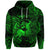 Custom Sagittarius Zodiac Polynesian Zip Hoodie Unique Style Green LT8 - Polynesian Pride