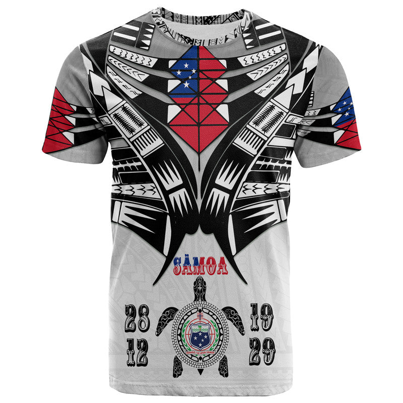 Samoa Black Saturday T Shirt 28 Dec 1929 Visual Arts LT9 Adult White - Polynesian Pride