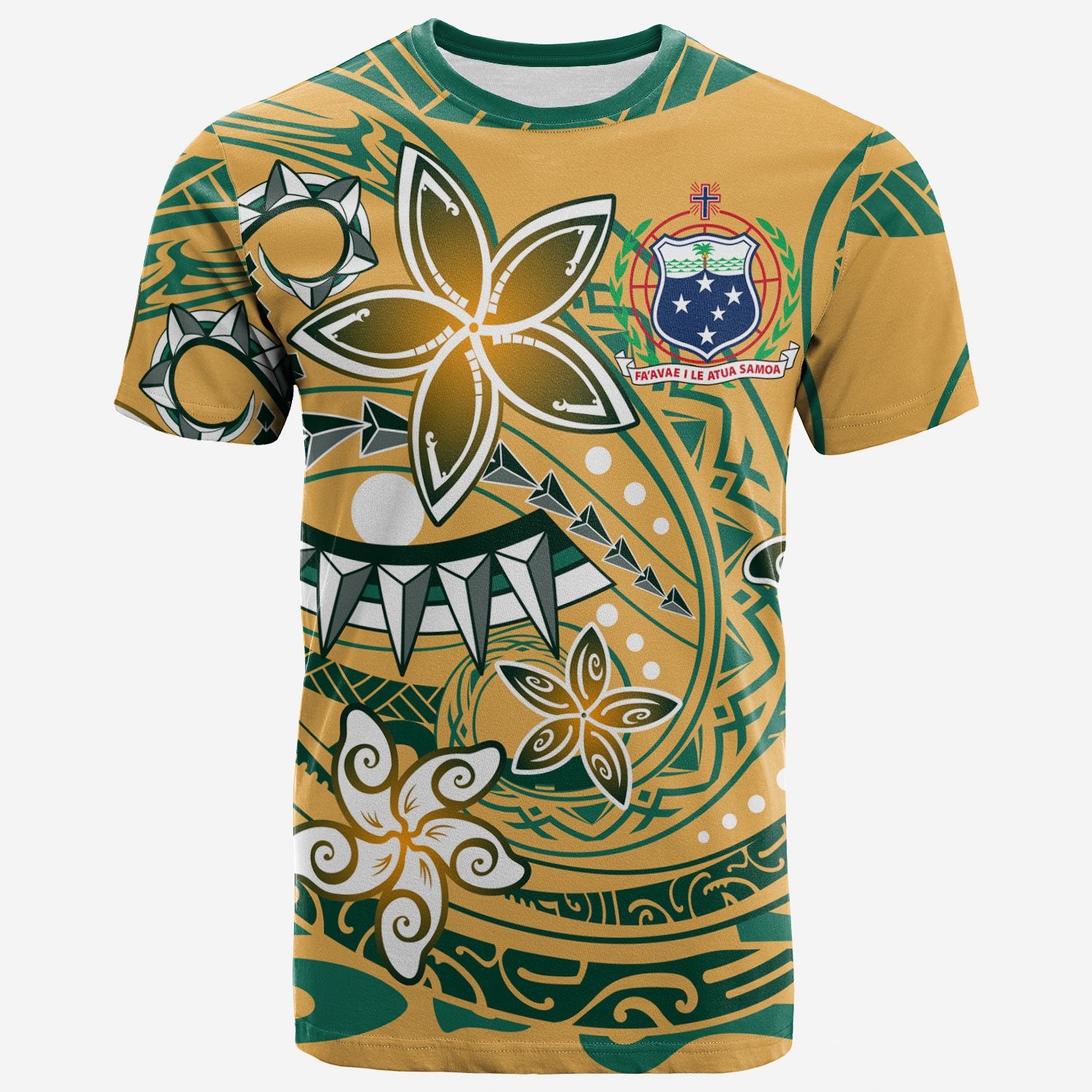 Samoa T Shirt Spring Style Unisex Yellow - Polynesian Pride