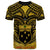 Samoa Premium T Shirt Samoa Coat Of Arms Polynesian Tattoo (Gold) Unisex White - Polynesian Pride