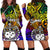 Samoa Custom Personalised Hoodie Dress - Rainbow Polynesian Pattern Rainbow - Polynesian Pride