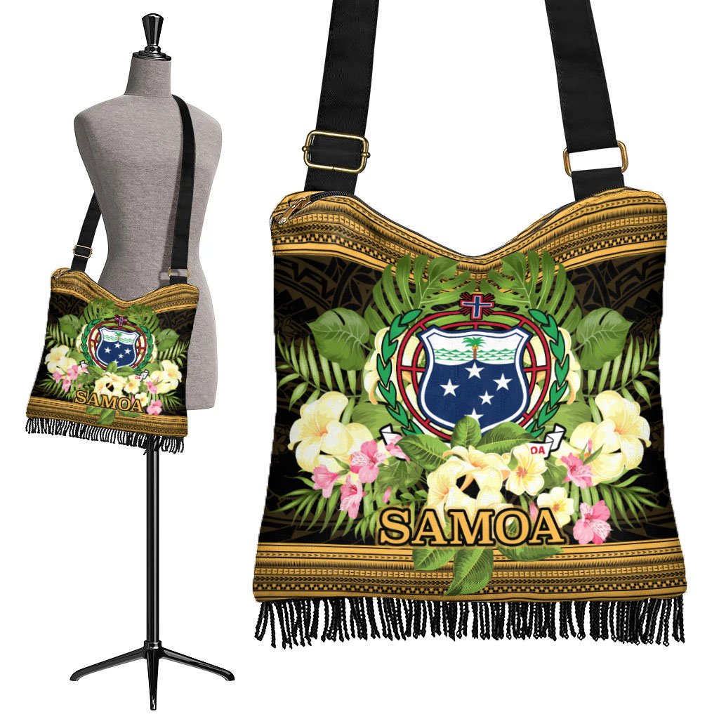 Samoa Boho Handbag - Polynesian Gold Patterns Collection - Polynesian Pride
