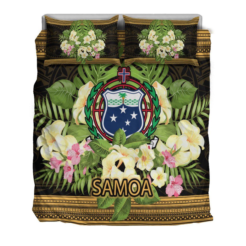 Samoa Bedding Set - Polynesian Gold Patterns Collection - Polynesian Pride