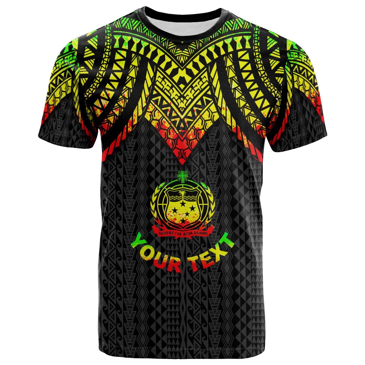 Samoa Custom T Shirt Polynesian Armor Style Reggae Unisex Art - Polynesian Pride