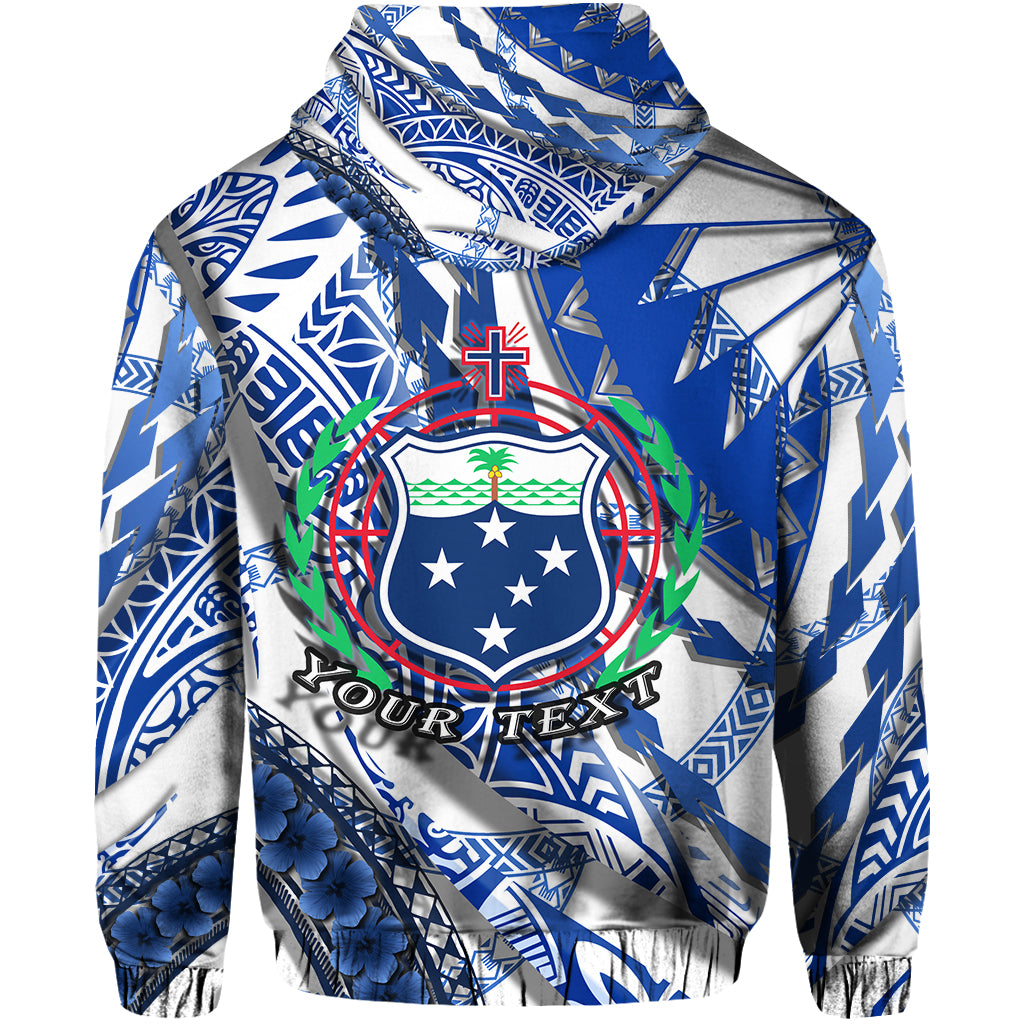 Custom Samoa Hoodie Artsy Style White LT9 - Polynesian Pride