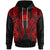 Samoa Hoodie Polynesian Lion Head Red Unisex Red - Polynesian Pride