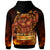 Samoa Zip up Hoodie The Fire Knife Dance - Polynesian Pride