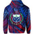 Samoa Hoodie Artsy Style Mixed Blue LT9 - Polynesian Pride