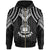 Samoa Custom Zip up Hoodie Polynesian Armor Style Black Unisex Black - Polynesian Pride