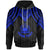 Samoa Custom Hoodie Polynesian Armor Style Blue Unisex Blue - Polynesian Pride