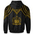 Samoa Custom Hoodie Polynesian Armor Style Gold - Polynesian Pride