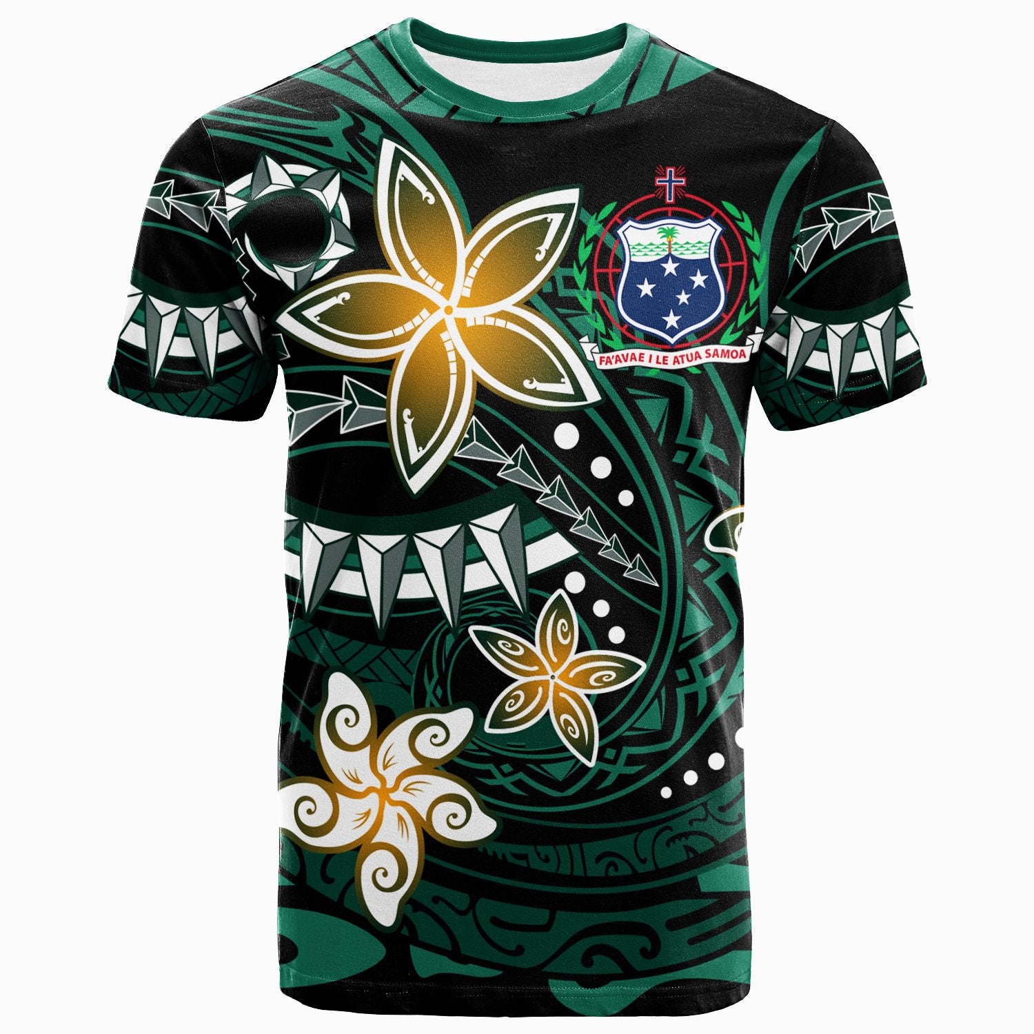 Samoa T Shirt Spring Style Black Color Unisex Black - Polynesian Pride