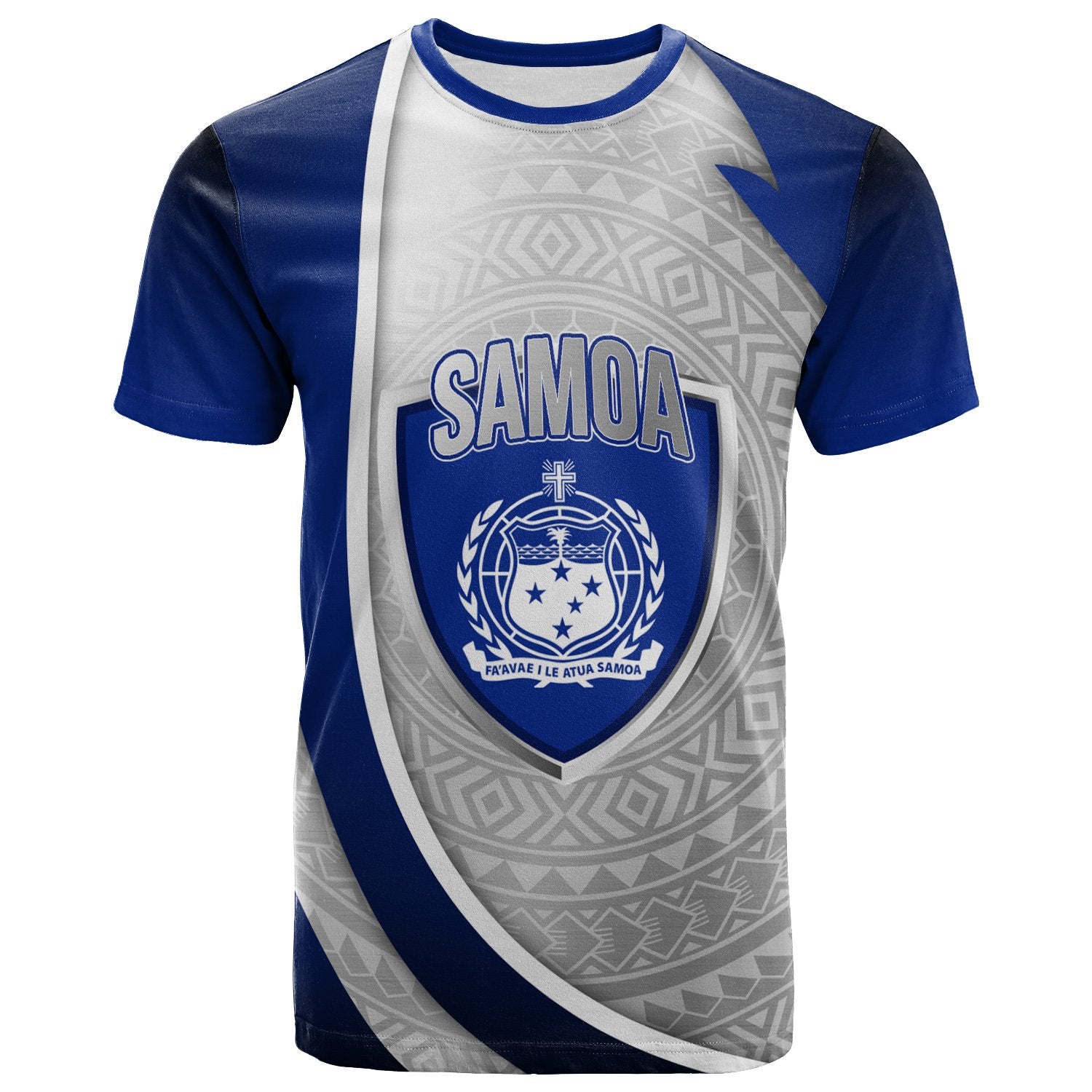 Samoa Custom T Shirt Samoa Pride Unisex Blue - Polynesian Pride