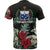 Samoa T Shirt Samoan Coat of Arms Hibiscus Palm Leaves - Polynesian Pride