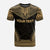 Samoa Custom T Shirt Samoa Coat Of Arms Polynesian Chief Tattoo Gold Version - Polynesian Pride