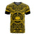 Samoa All T Shirt Samoa Coat Of Arms Polynesian Gold Black Unisex Gold - Polynesian Pride