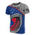 Samoa Rugby Ball T Shirt Samoa Flag Polynesian Tattoo Unisex Blue - Polynesian Pride