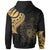 Samoa Zip Hoodie Samoan Tatau Gold Patterns - Polynesian Pride