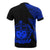 Samoa Custom T Shirt Polynesian Pattern Blue Style - Polynesian Pride