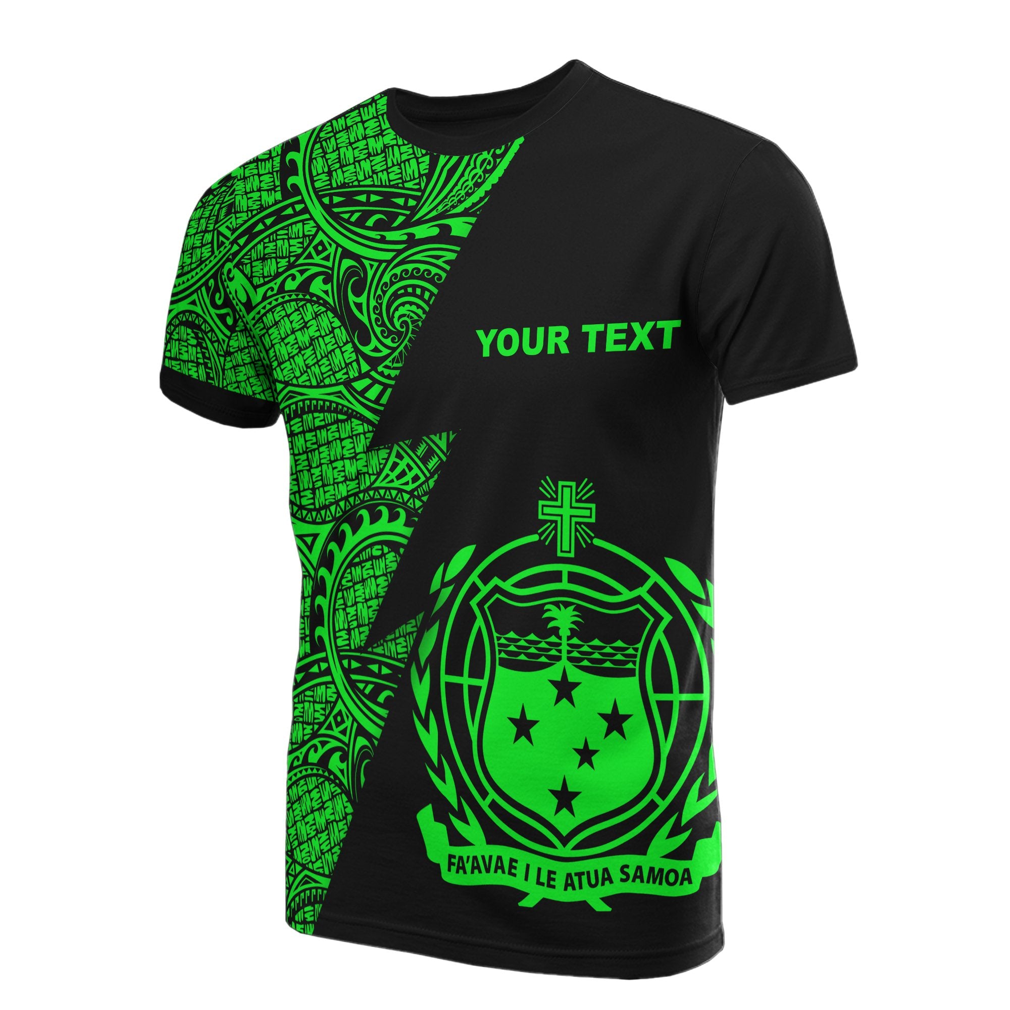 Samoa Custom T Shirt Polynesian Pattern Green Style Unisex Green - Polynesian Pride