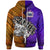 Samoa Hoodie Warrior Style Polynesian Patterns Unisex Orange - Purple - Polynesian Pride