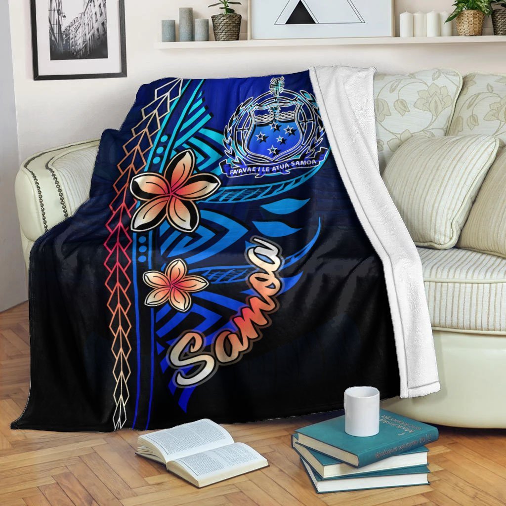 Samoa Premium Blanket - Vintage Tribal Mountain White - Polynesian Pride