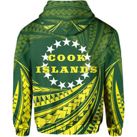 Cook Islands Polynesian Zipper Hoodie Tornado Style - Polynesian Pride