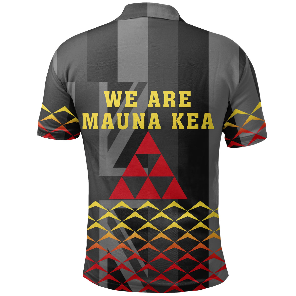 Hawaiian Mauna Kea Polo Shirt Triangle Style - Polynesian Pride