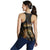 Hawaiian Hawaii Coat Of Arms Inside Racerback Tank Gold - Glow Style - AH - Polynesian Pride