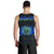 Hawaiian Hawaii Coat Of Arms Inside Men's Tank Top Blue - Glow Style - AH - Polynesian Pride