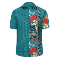 (Personalized) Hawaii Tropical Flower Polynesian - Hawaiian Shirt - Domi Style - Polynesian Pride